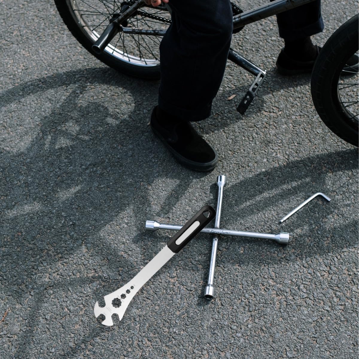 TOYANDONA Fahrradpedal Reparaturschlüssel 1 Stück aus Stahl und Abs