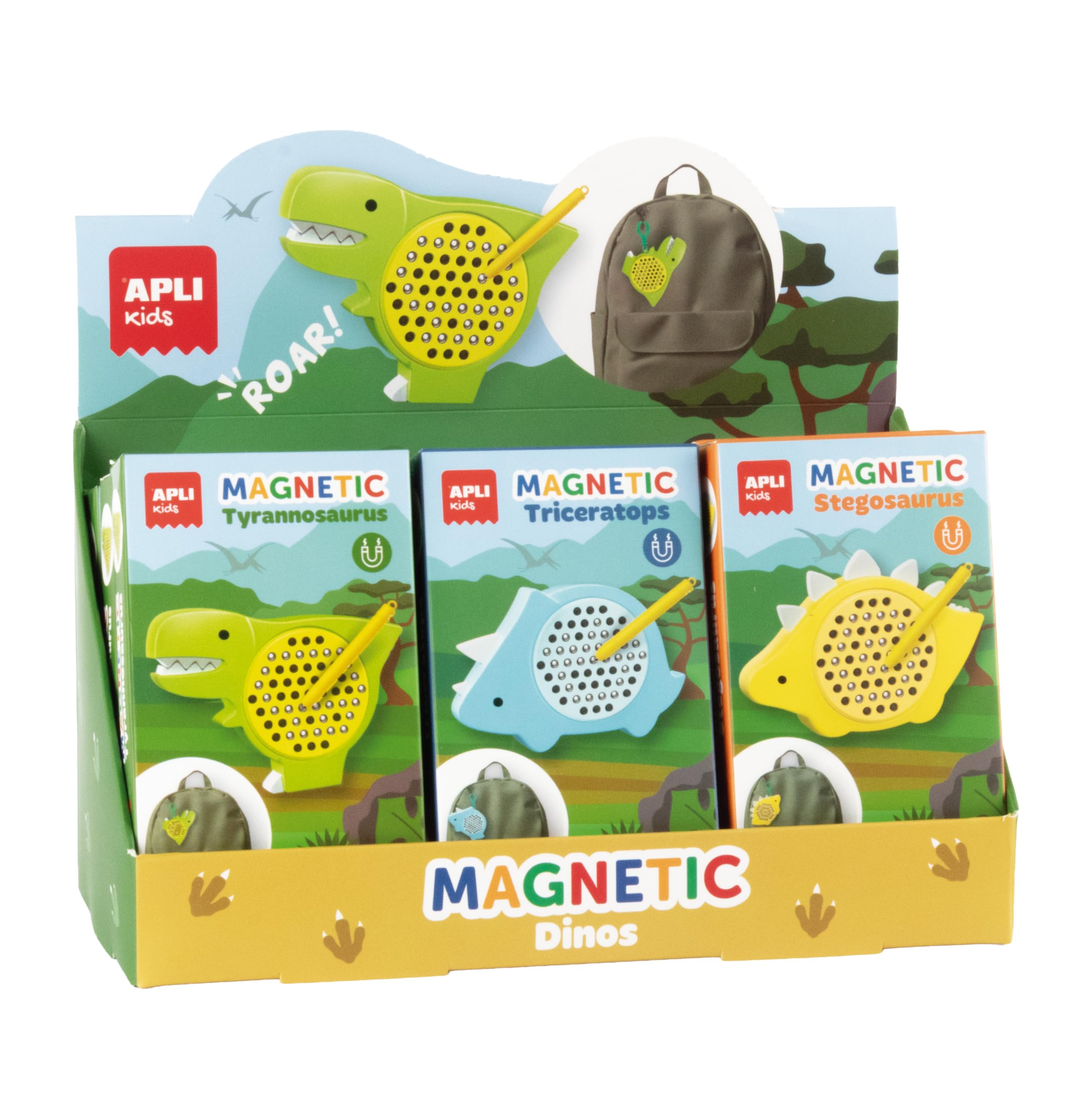 APLI Kids 20312 - Pizarras magnéticas mini Dinos