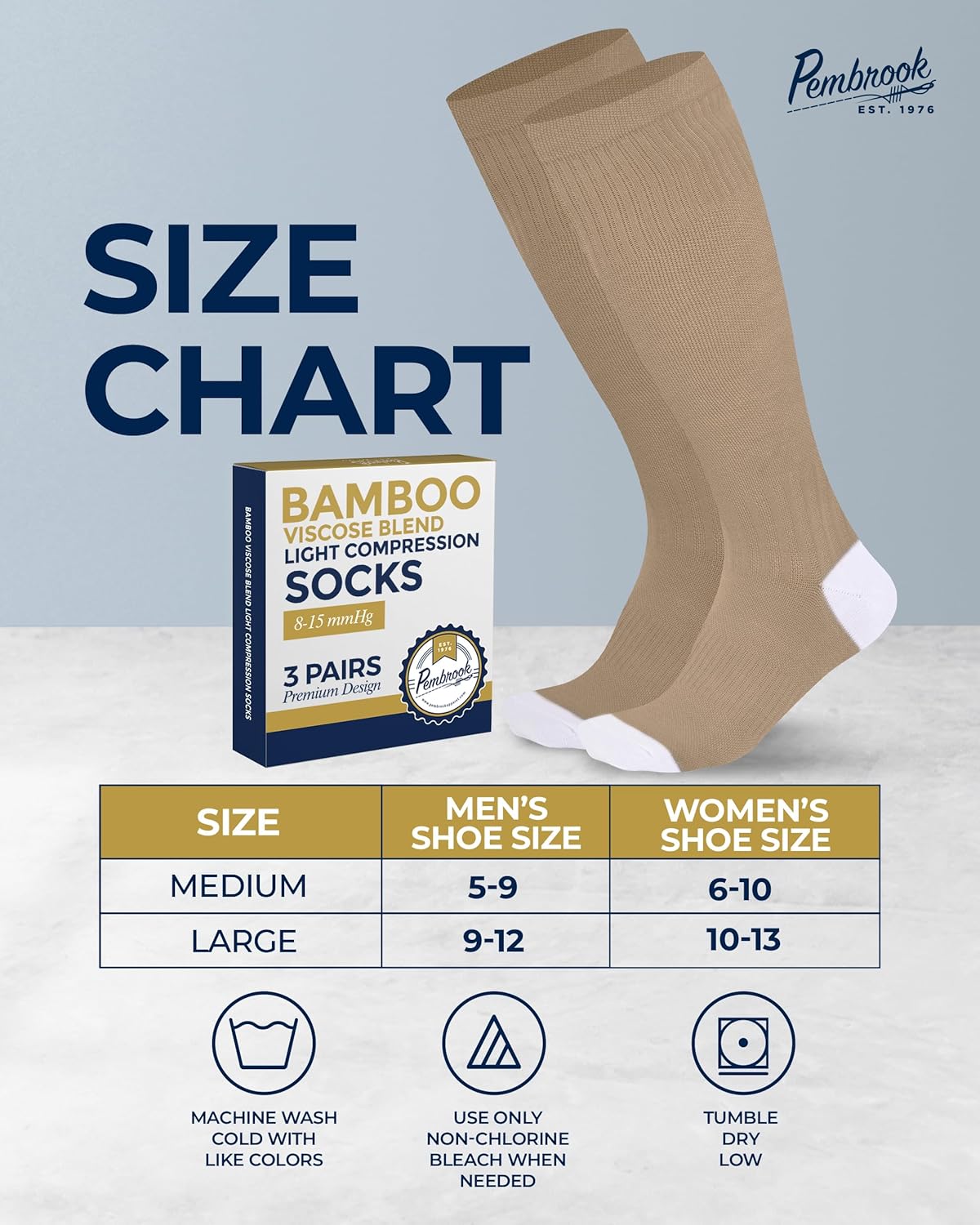 Pembrook Light Compression Socks - Bundle