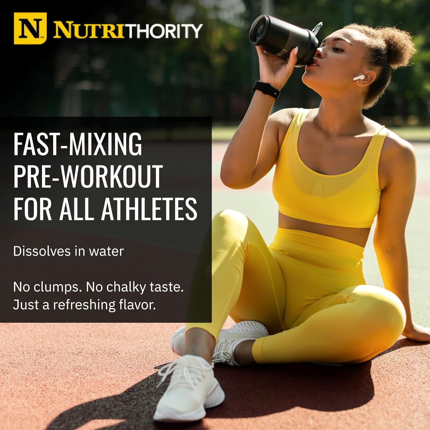 Nutrithority - Mr. Fusion Pump Pre Workout Powder, Strong Pre Workout, No Creatine, Energy Powder with Amino Acids for Men and for Women, Build Muscle, Keto Friendly (Pineapple Punch) (40 Servings)