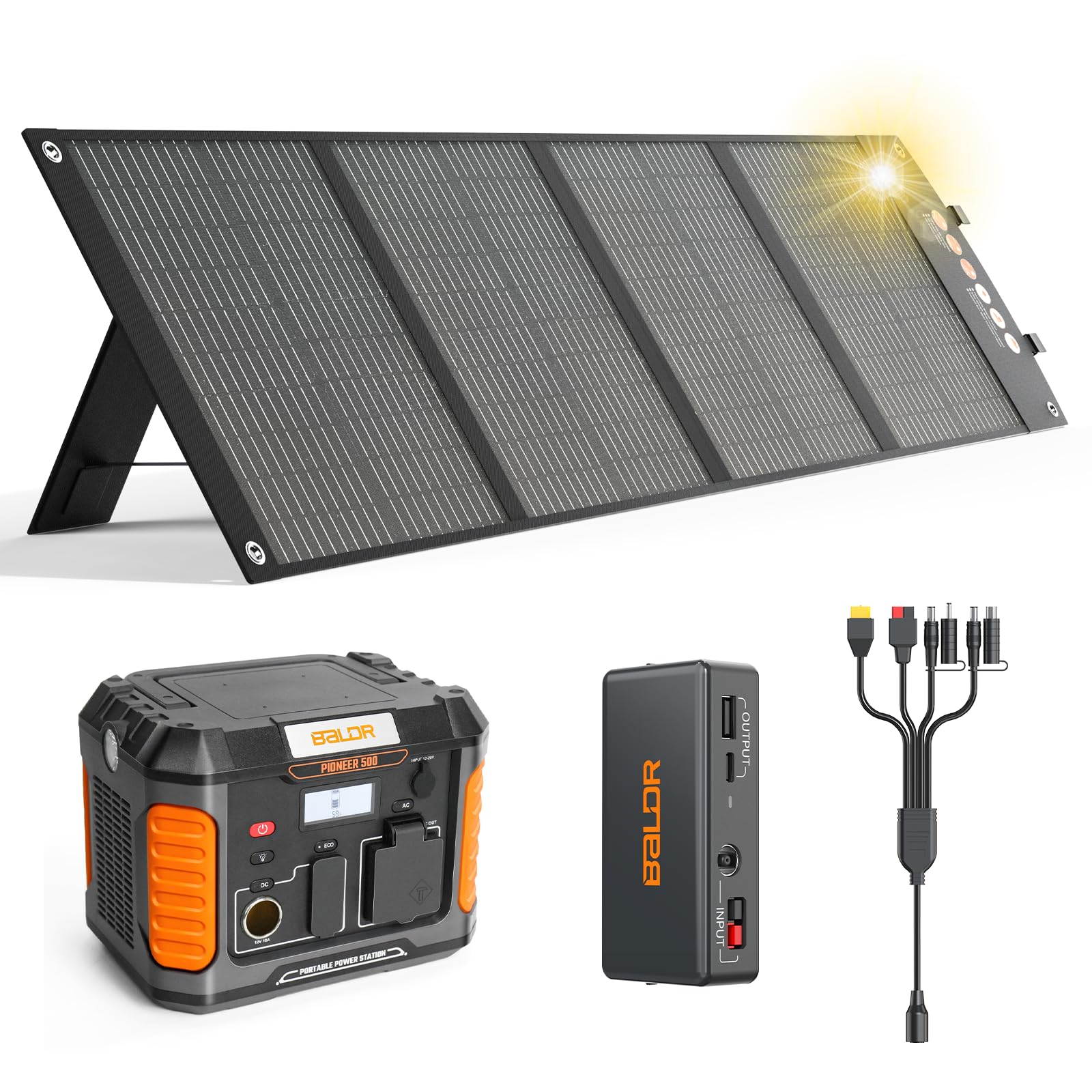 Amazon.com: BALDR Portable Solar Generator, 500W Portable Power