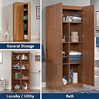 Vista 5 de Sauder, gabinete de almacenamiento, con acabado de roble Highland