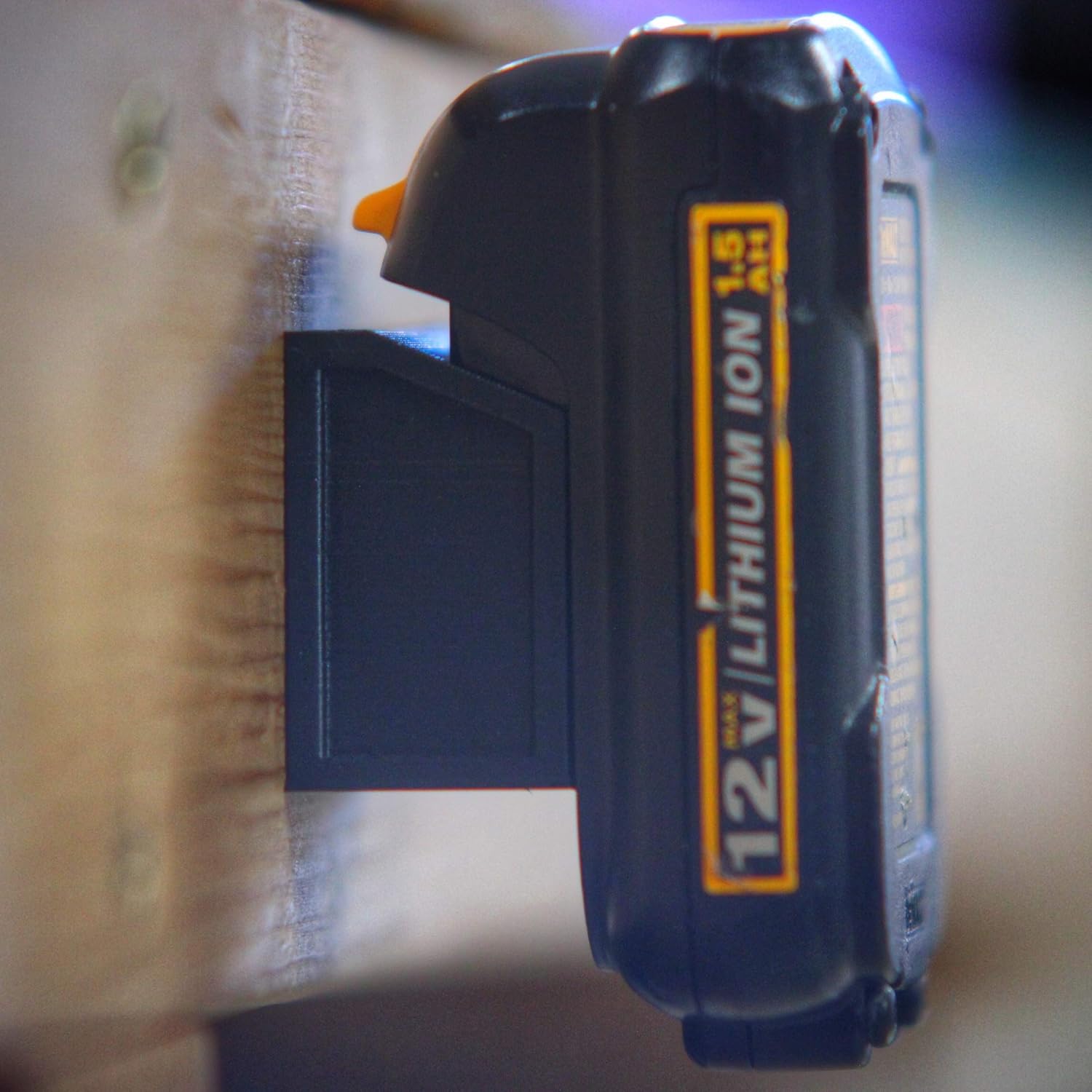 Battery Mount Adapter Dock Holder Compatible with Dewalt 12v 12 Volt Batteries