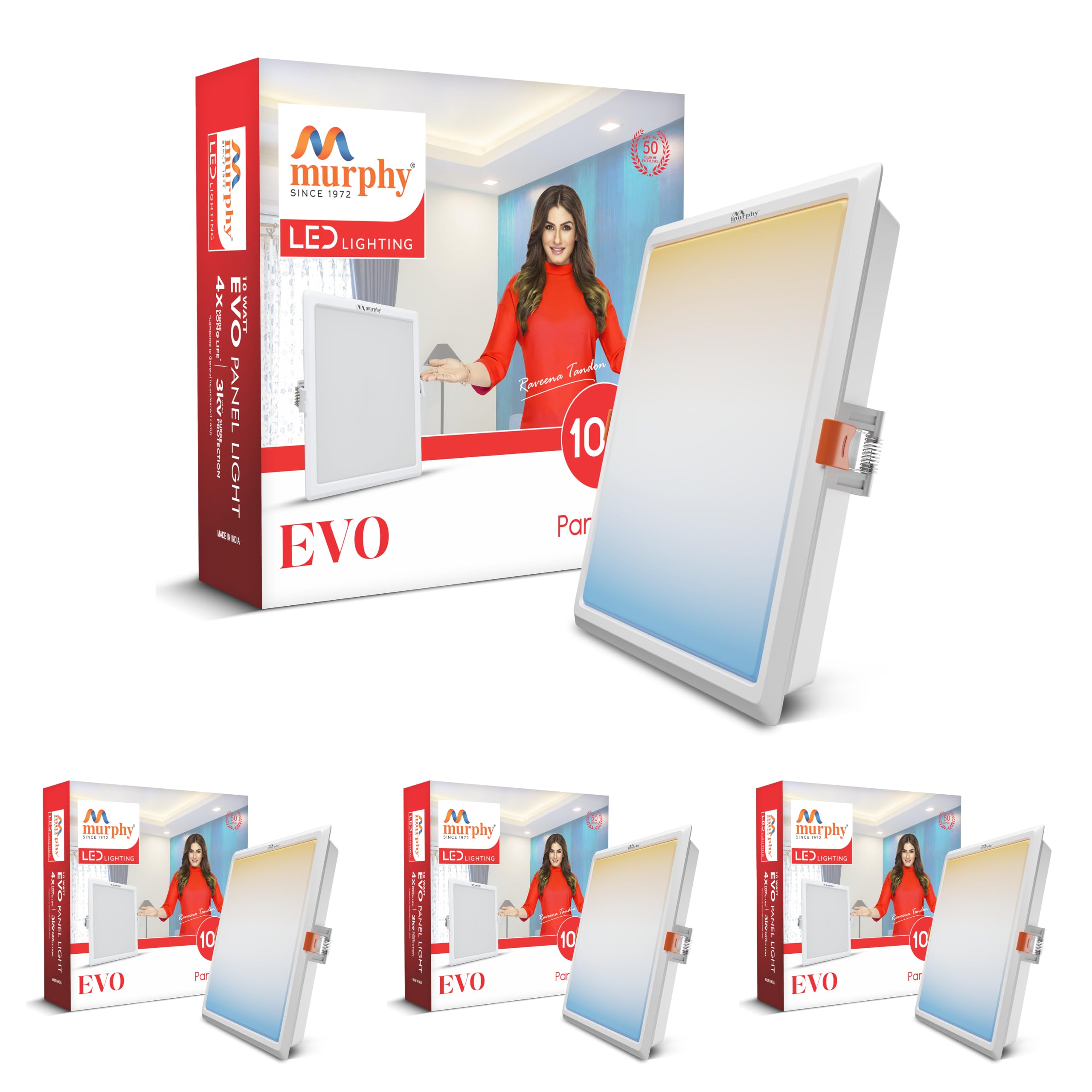 Murphy EVO LED Recessed Panel Light - 3 Color Switchable -9 Murphy EVO LED Recessed Panel Light - 3 Color Switchable -9