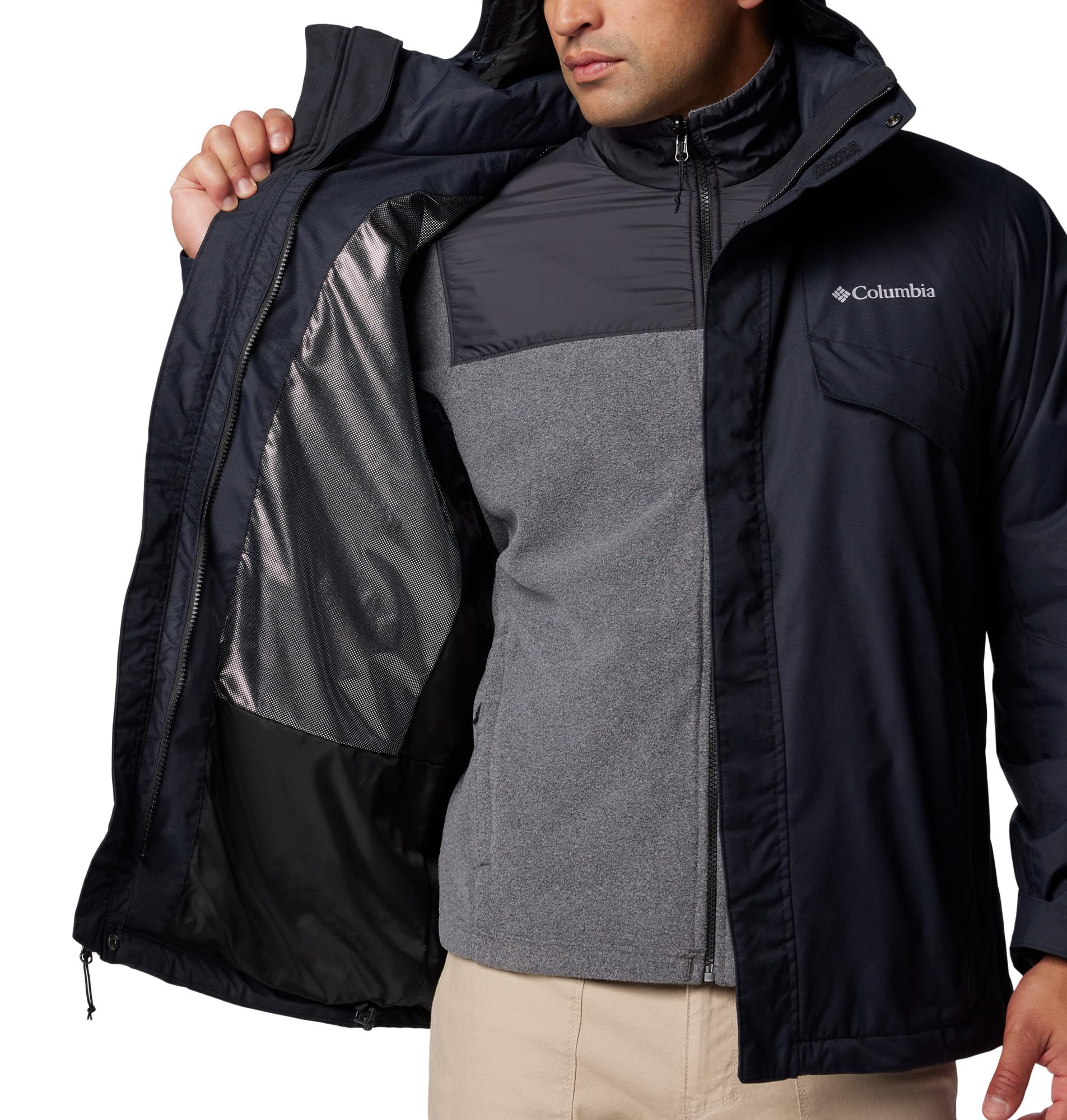 Columbia Bugaboo 3 Fleece Interchange Jacket Abrigo de invierno 3 en 1 intercambiable Hombre (Pack de 1)