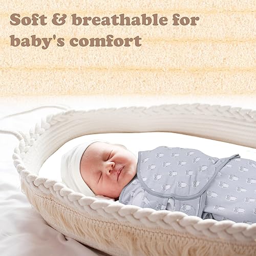 Miniatura 125 de Pañales para bebés prematuros de 4 a 7 libras, paquete de 3 sacos de dormir para bebés prematuros, algodón orgánico, saco de dormir prematuro