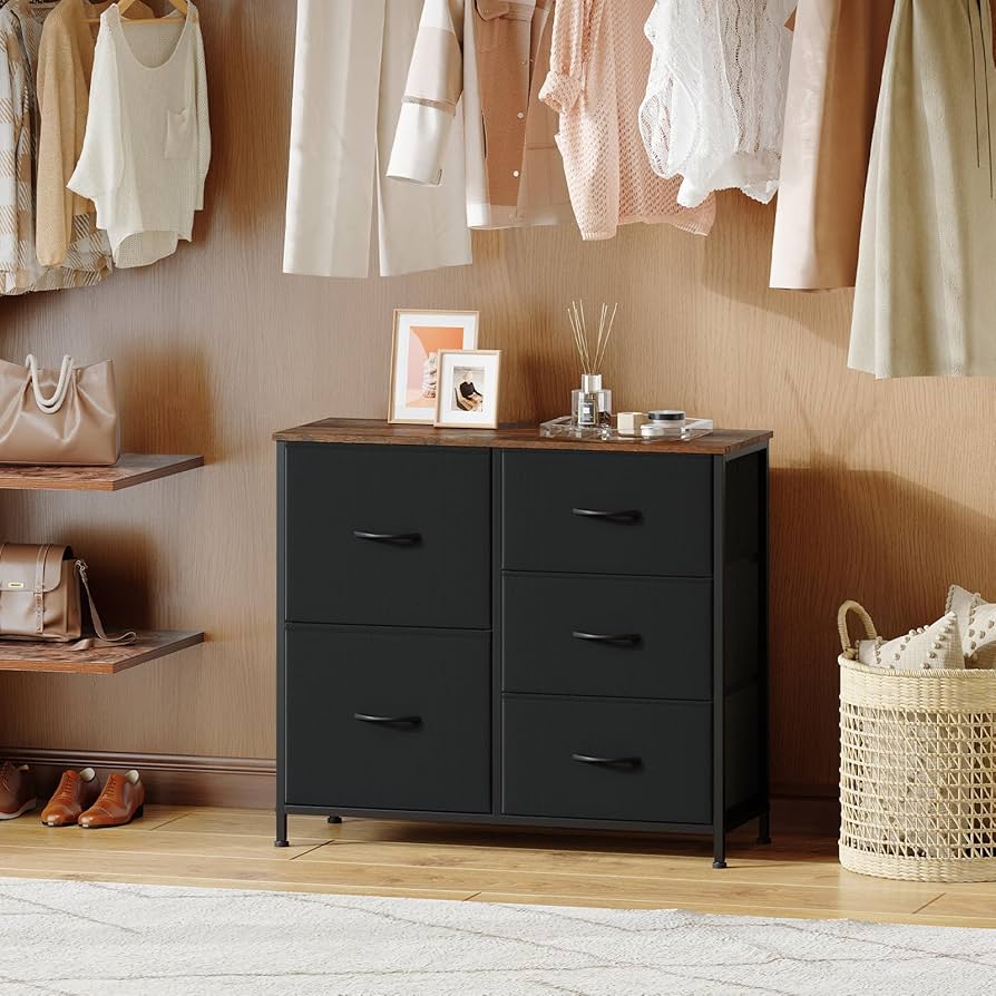 Amazon|Somdot チェスト タンス 収納 引き出し5杯 布製 大容量 3段 Amazon|Somdot チェスト タンス 収納 引き出し5杯 布製 大容量 3段