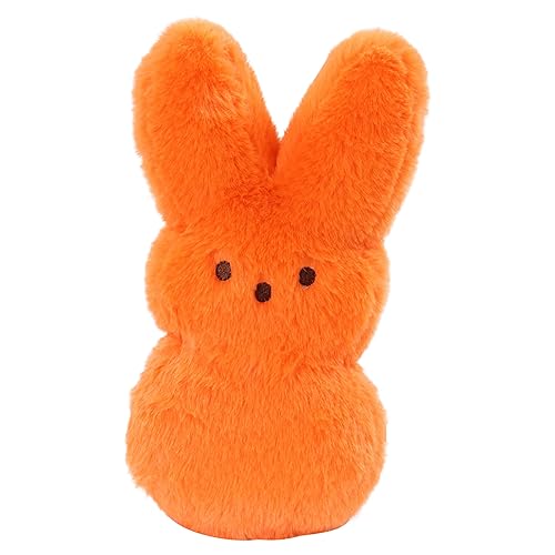 Shaggy Bunny Peeps | 9” Collectible Plush |Bright Orange Bunny