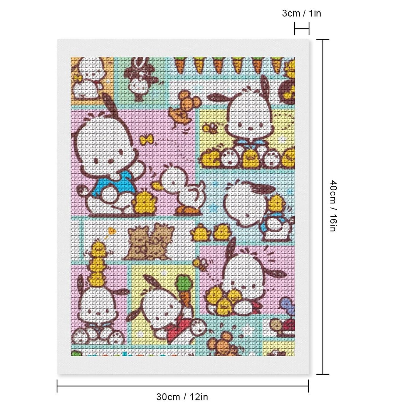 Amazon.co.jp: ポチャッコ ダイヤモンドアート 四角いビーズ
