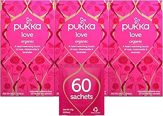 Sponsored Ad - Pukka Organic Tea Bags, Love Herbal Tea with Chamomile, Rose and Lavender, Perfect for Soothing Embrace, 20...