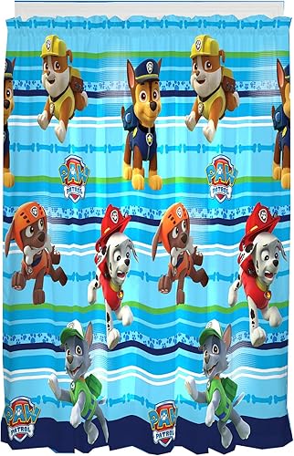 Miniatura 4 de Nickelodeon Paw Patrol - Paneles de cortina para habitación de niños con alzapaños, azul, 82 x 63 pulgadas, azul