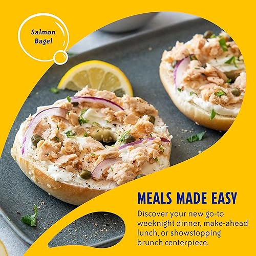 Miniatura 22 de Chicken of the Sea Salmón rosa, paquetes de 2.5 onzas (paquete de 12), salmón capturado en la naturaleza, sin piel y sin hueso, limón y cebollino