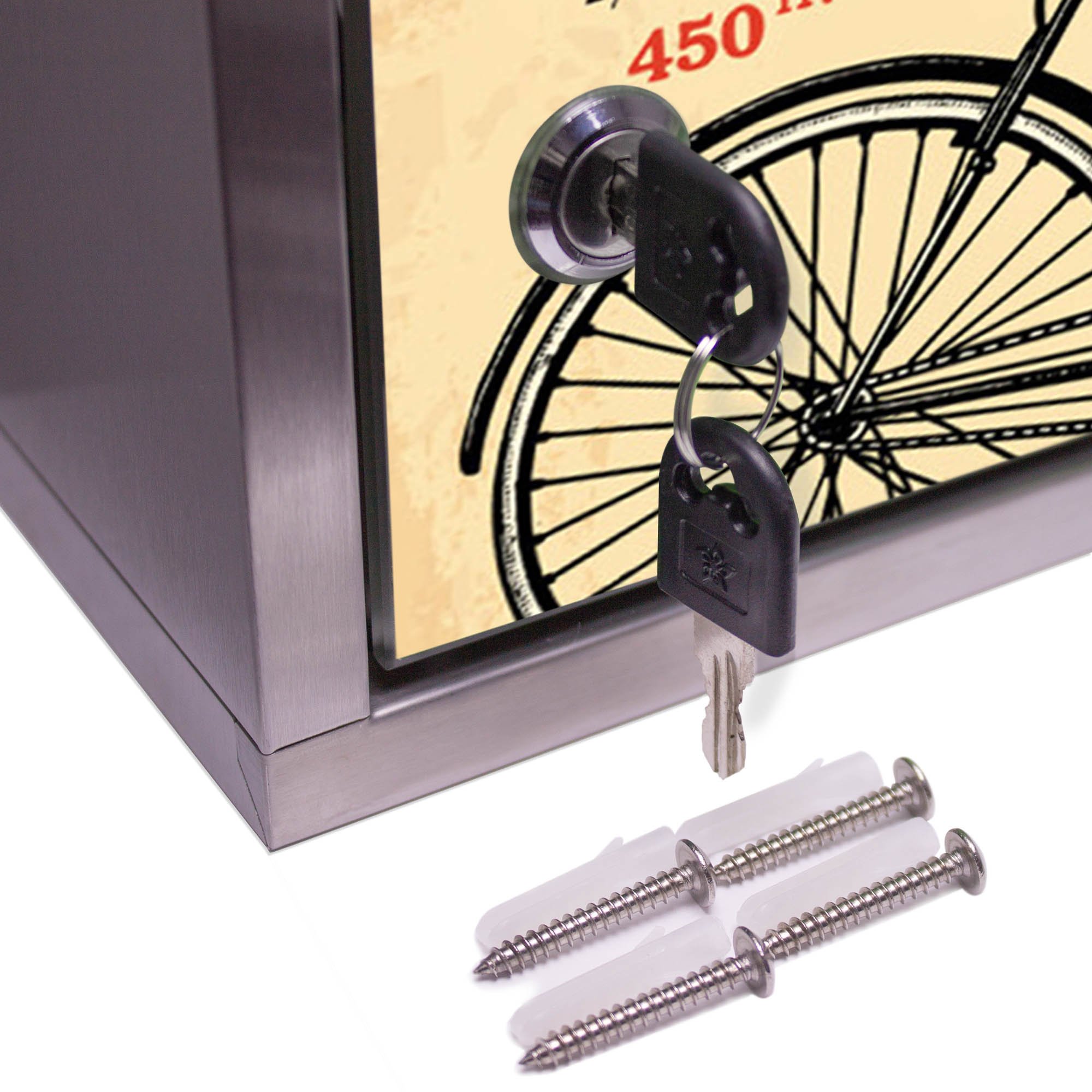 Large Lockable Medicine Stainless Steel 30X45X12 CM Medicine