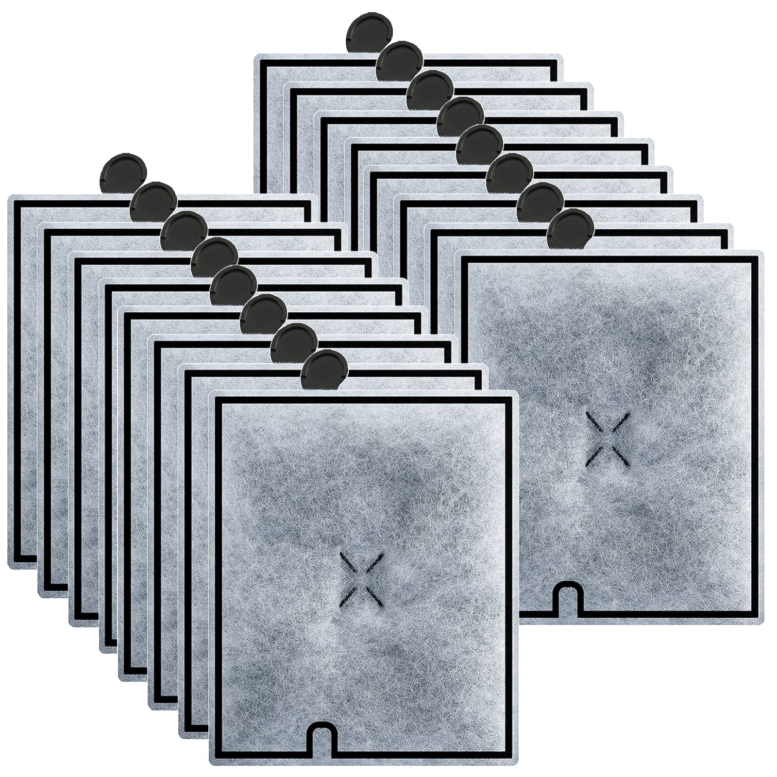 Photo 1 of HiTauing 16 Pack Large Filter Cartridges for Aqueon, Fish Tank Filter for Aqueon QuietFlow Power Filter Size 20,30,50,75 & E Internal Power Filter Size 40 & Canister Filter Size 200/300/400 L-16packs