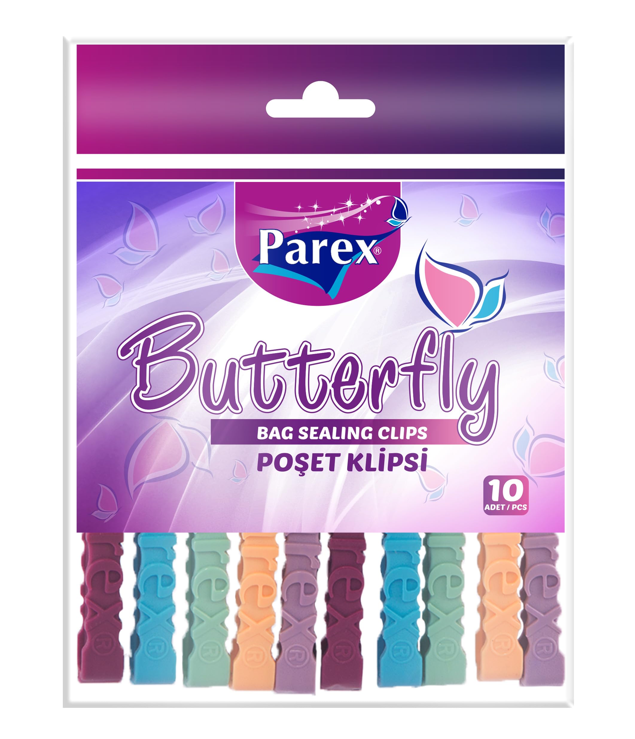Parex Butterfly Poşet Klipsi 10'lu