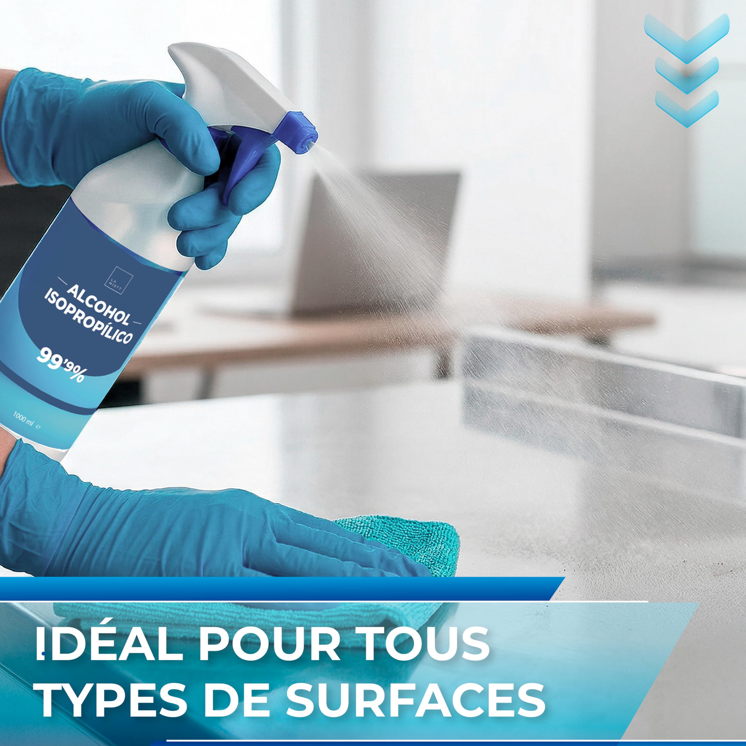 Alcool Isopropylique 99,9% Pur 5L | Isopropanol | Nettoyage de Composants Électroniques, Nettoyant Contacts, Objectifs, Écrans et Surfaces | Isopropyl Alcohol Nettoyage