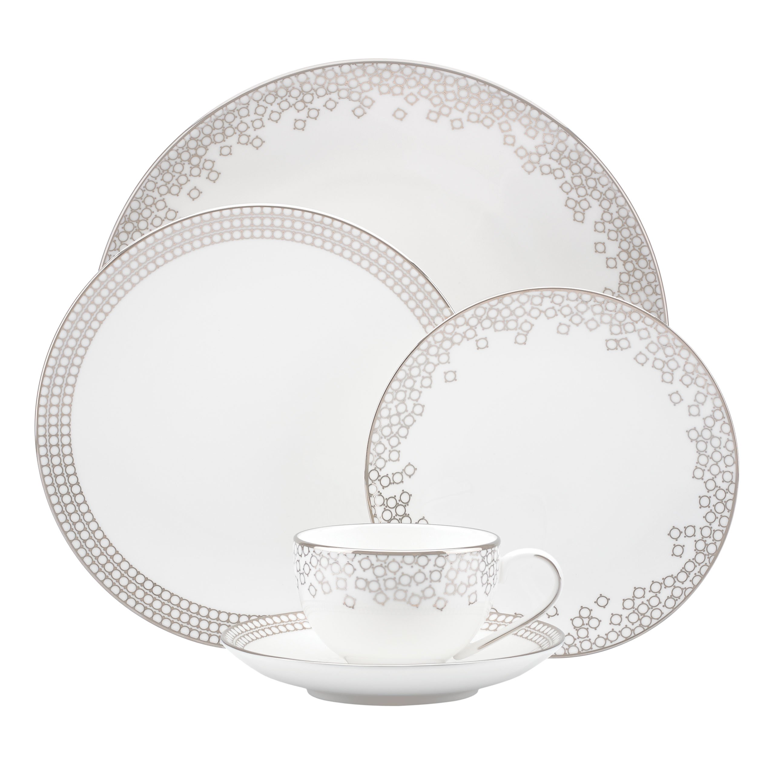 Ménagère Lenox Gluckstein Starlet 5 pièces argentée pour habiller vos tables de fête