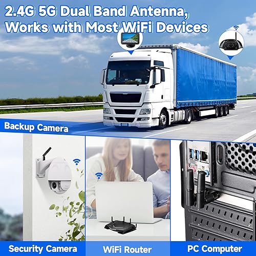 Miniatura 9 de Eightwood Antena WiFi pequeña de banda dual 2.4GHz 5GHz RP-SMA antena macho con MHF4 IPEX a RP-SMA cable hembra 9.8 pulgadas (paquete de 4) para