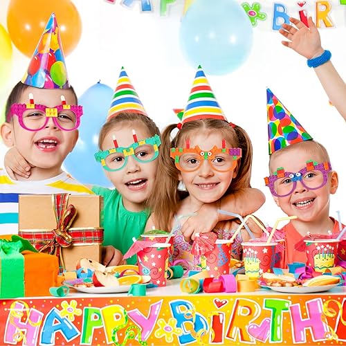 Miniatura 3 de Hxezoc 12 piezas de ladrillos de construcción DIY gafas bloques de construcción juegos para niños Bloque de construcción creativo suministros de