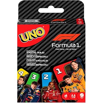 Mattel Games UNO F1 Card Game Ages 7+ 2-10 Players