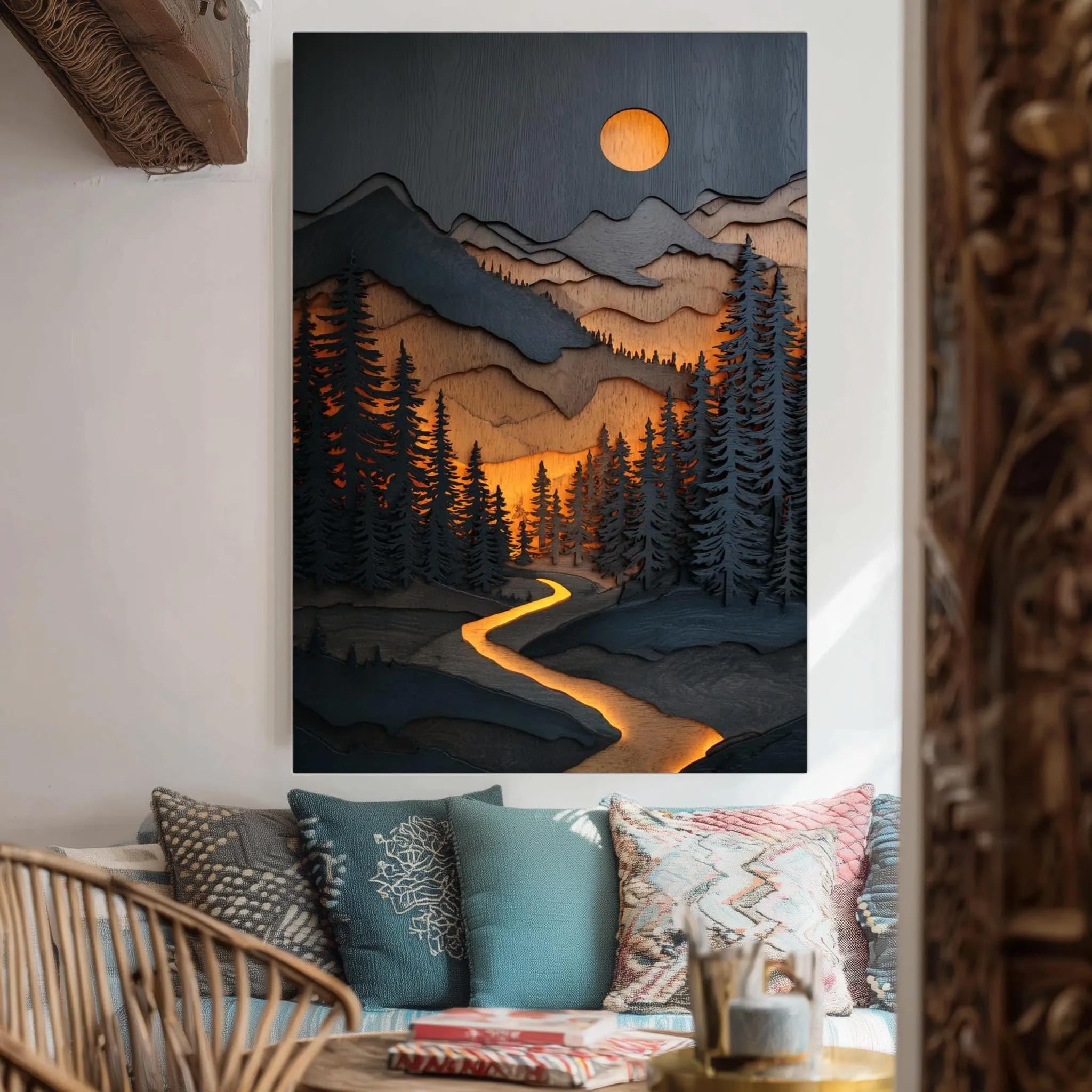 Tableau décoratif soleil apportez de la sérénité dans votre chambre