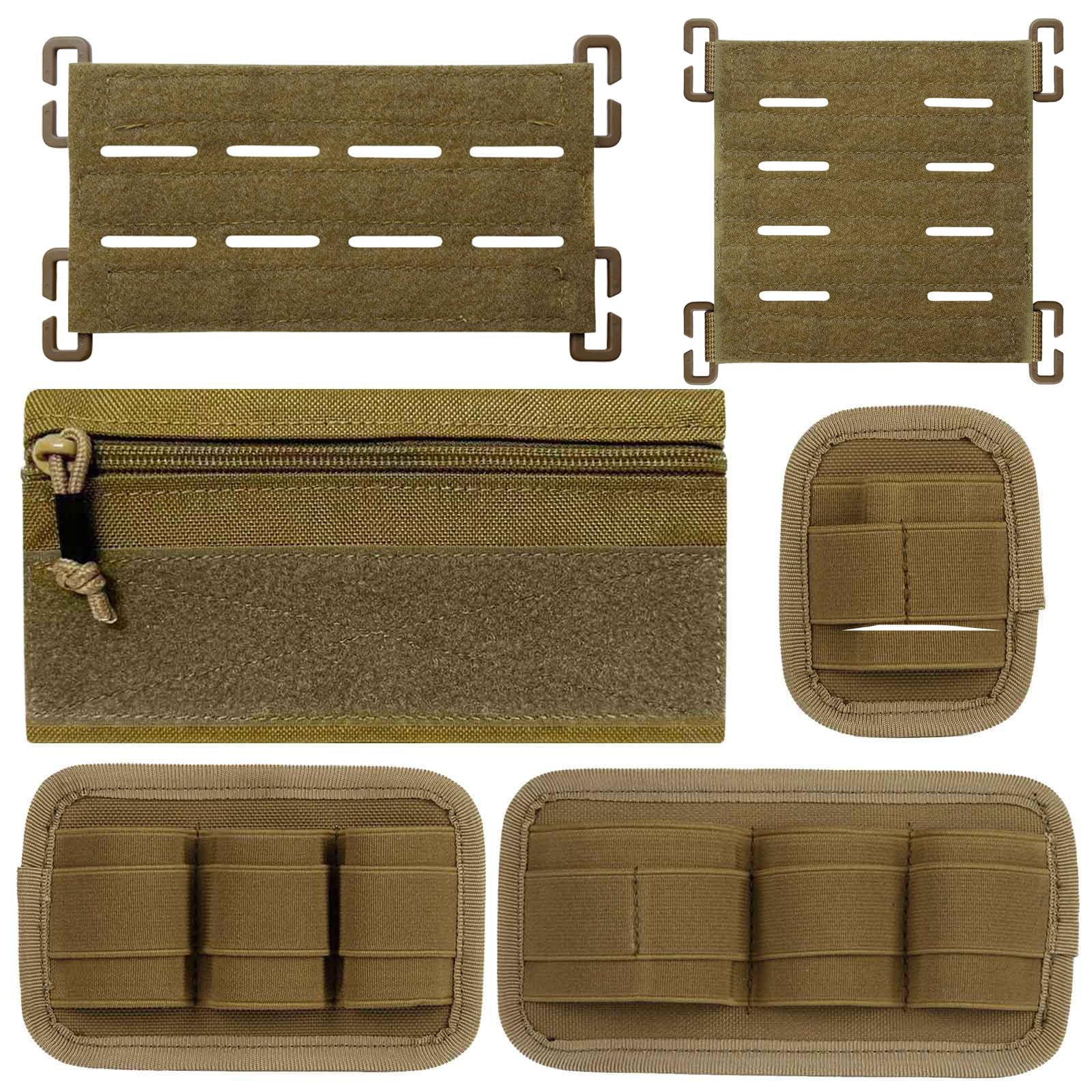 Tactical Bag Insert Modular Organizer Utility Admin Pouch Hook, Modular Elastic Loop Panel Organizers Pouch Insert Attachment with Hook Backed Fastener for Backpack Accessories-image-32