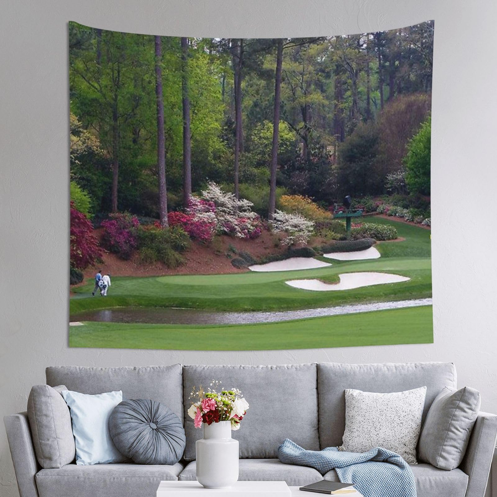 WKSGDSG Decoration Tapestry Wall Hanging For Bedroom, Golf Course, 152x130cm Dorm Decor, Lightweight Easy Hang Wall Art For Living Room, Aesthetic Tapestries For Outdoor, Ceiling, Doorway, Camping