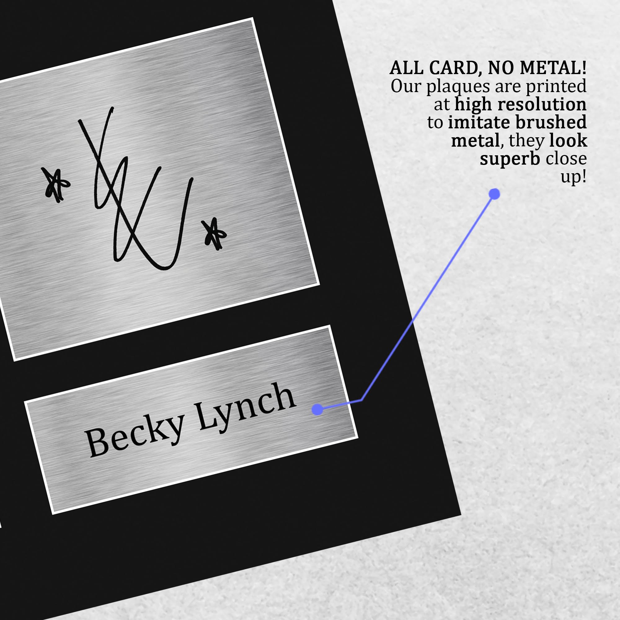Amazon.com: HWC Trading Becky Lynch Gifts Signed Printed Autograph