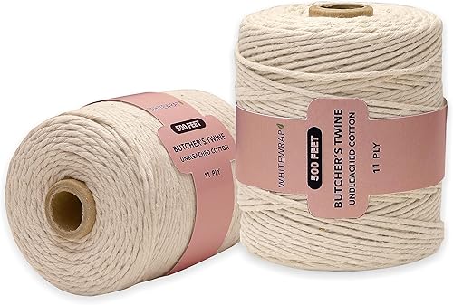 Cuerda de cordel Cordel de cocina de carniceros Perfecto para carne y preparación de alimentos Artesanía de cocina para panaderos Algodón