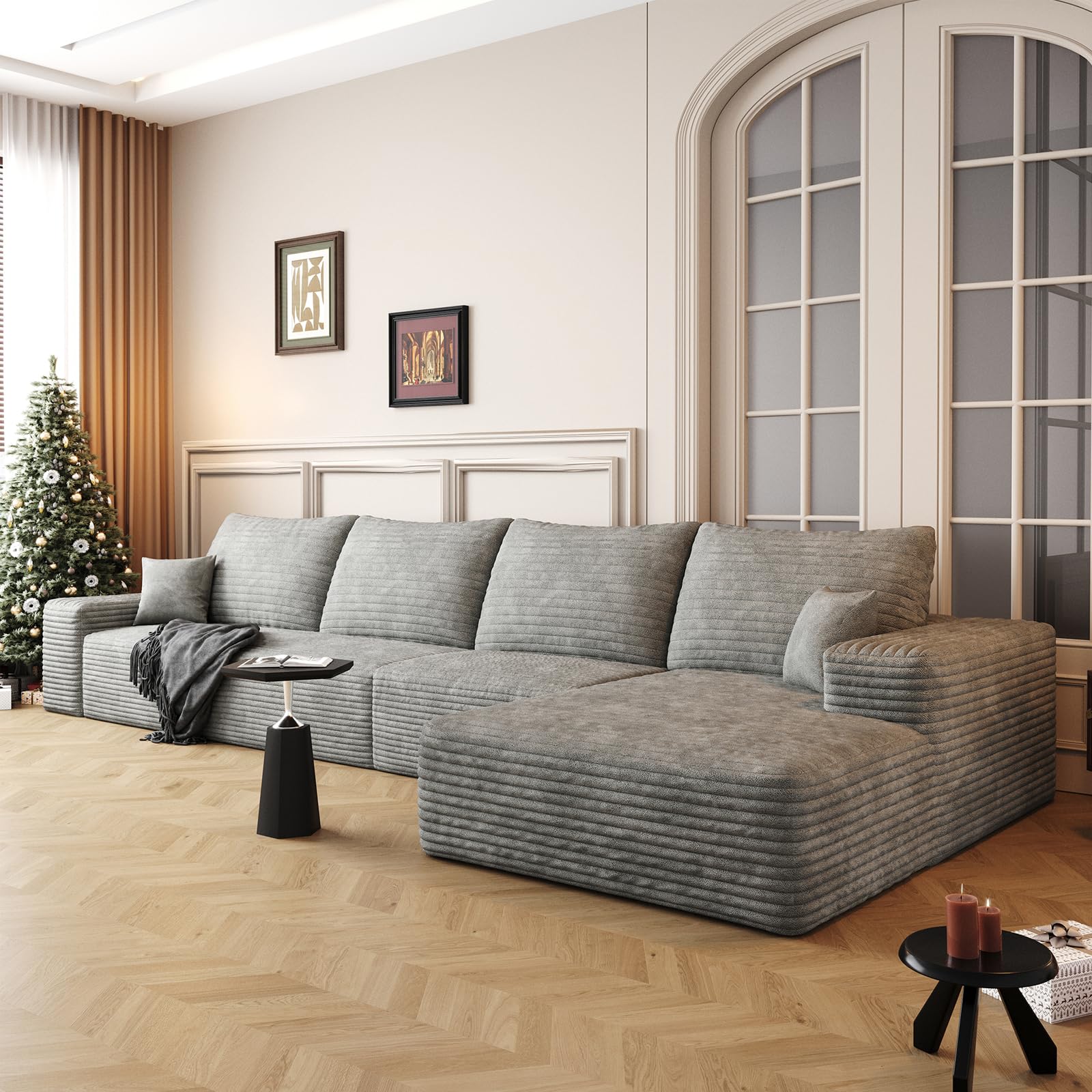 LOUNGEOLOGY 135.4 Inch Modular Sectional