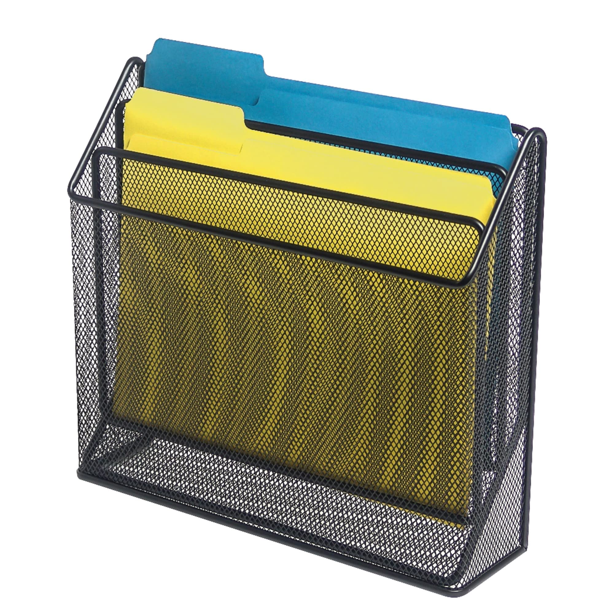 Office Depot Brenton Studio™ Metro Mesh 3-Tier Organizer, 11 1/2" H x 12 3/4" W x 3 1/2" D, Black