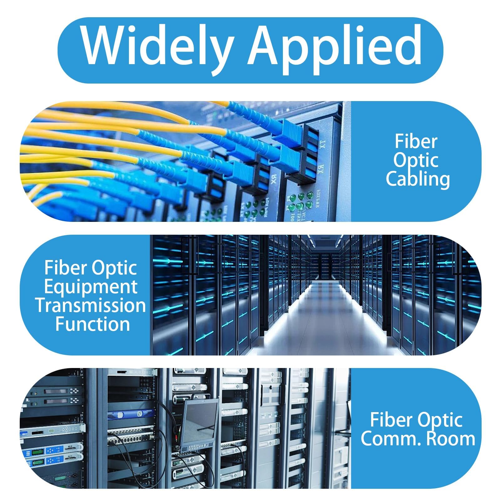 Conector de fibra óptica LC-LC dúplex monomodo UPC acoplador 10 unidades para FTTH