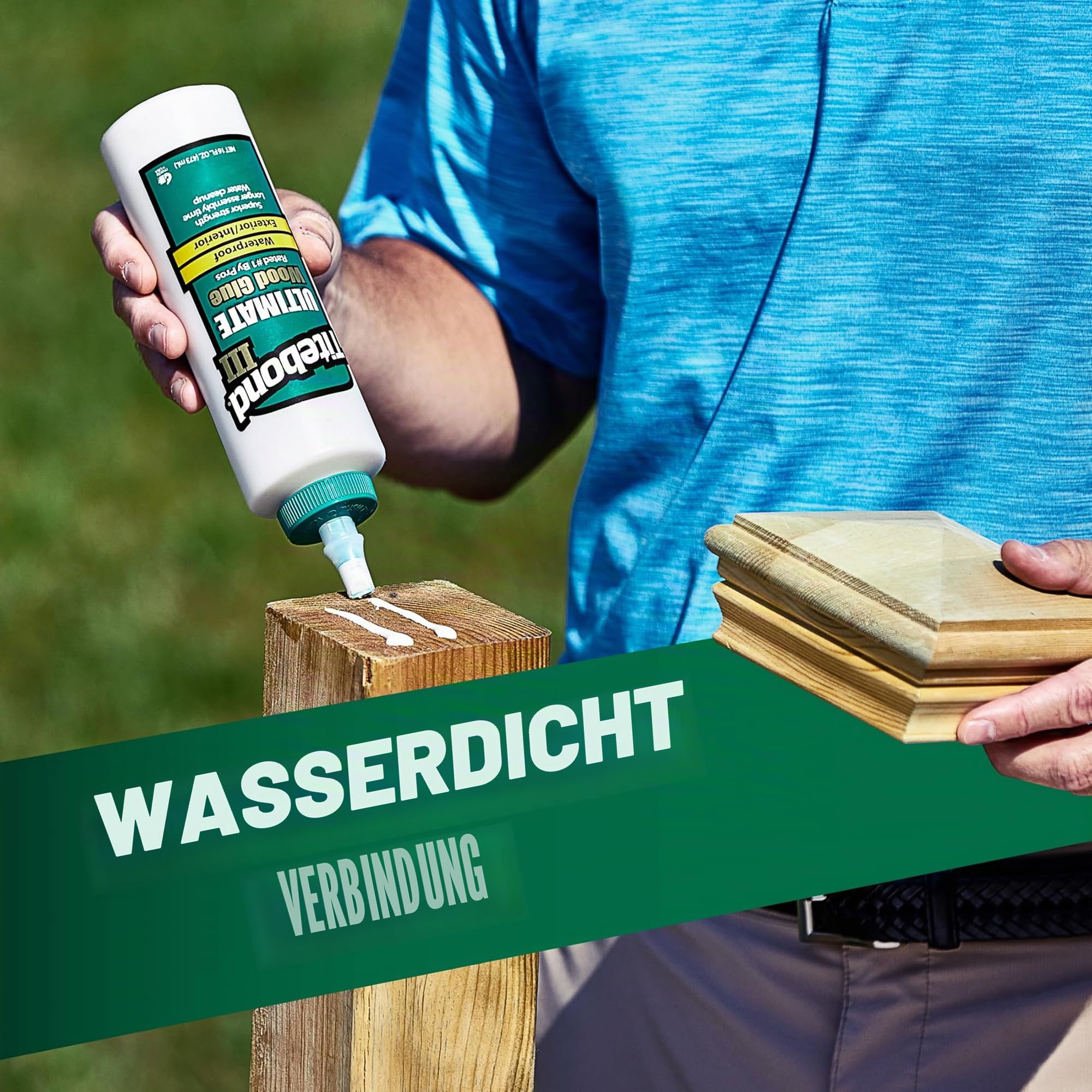 Titebond 1416 ZL-141/6 Ultimate Holzleim für den Innen und AuÃŸenbereich, wasserfest, 3,78 kg