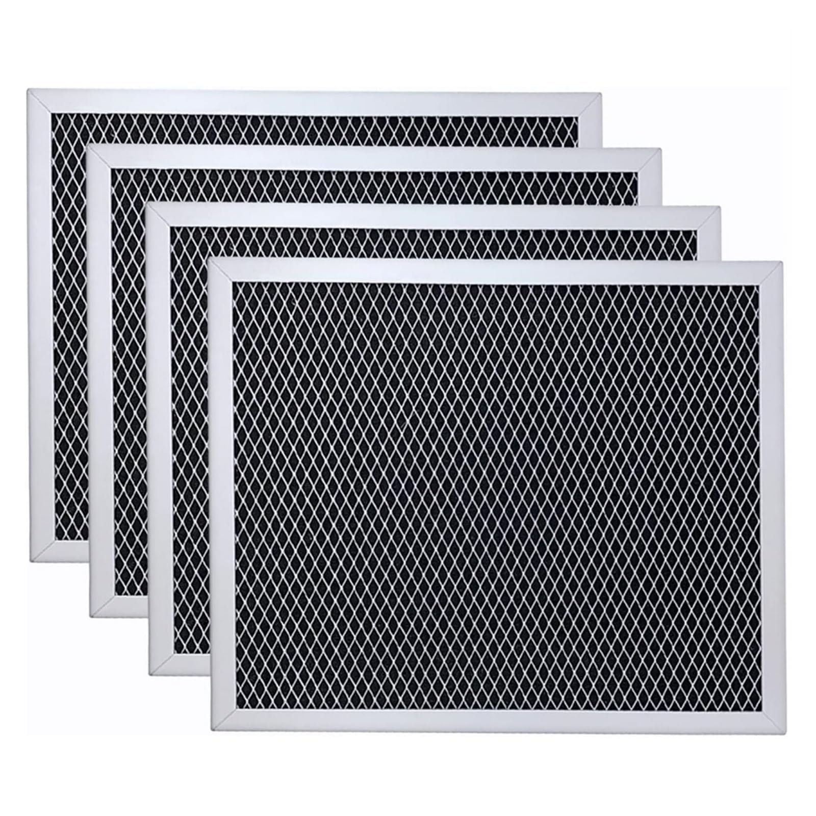 Confezione Da 4 Filtri For Cappa Aspirante 97007696 Combo Carbone In Alluminio, Compatibile Con Whirlpool, W10355450 6105C