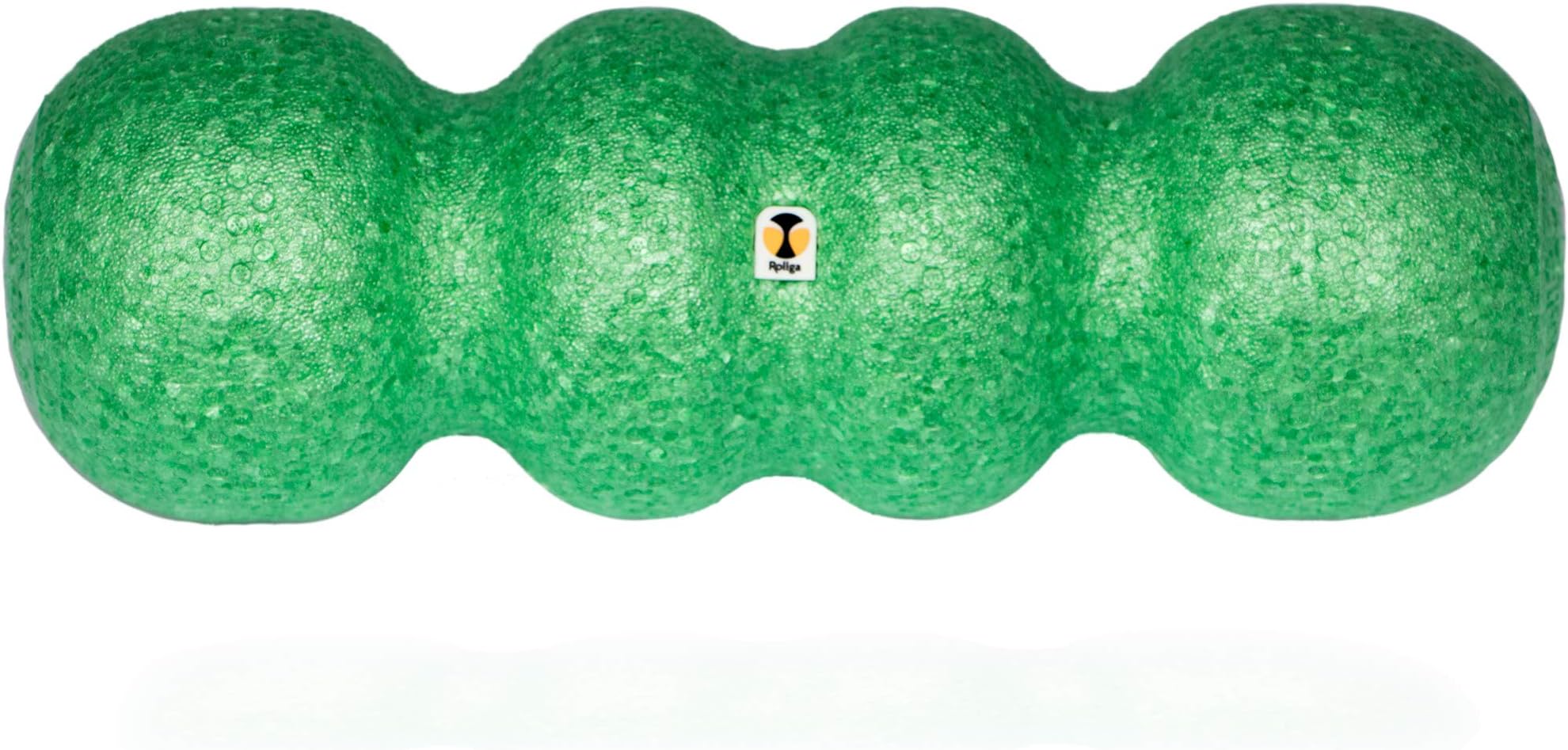 Rollga Foam Roller - Standard Foam Version: Self Massage & Trigger Point Release Muscle Roller, Medium Density Foam Version (Green)