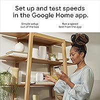 Vista 12 de Google Nest WiFi Pro - 6E - Sistema confiable de Wi-Fi para el hogar con velocidad rápida y cobertura para toda la casa - Enrutador de malla - Pack