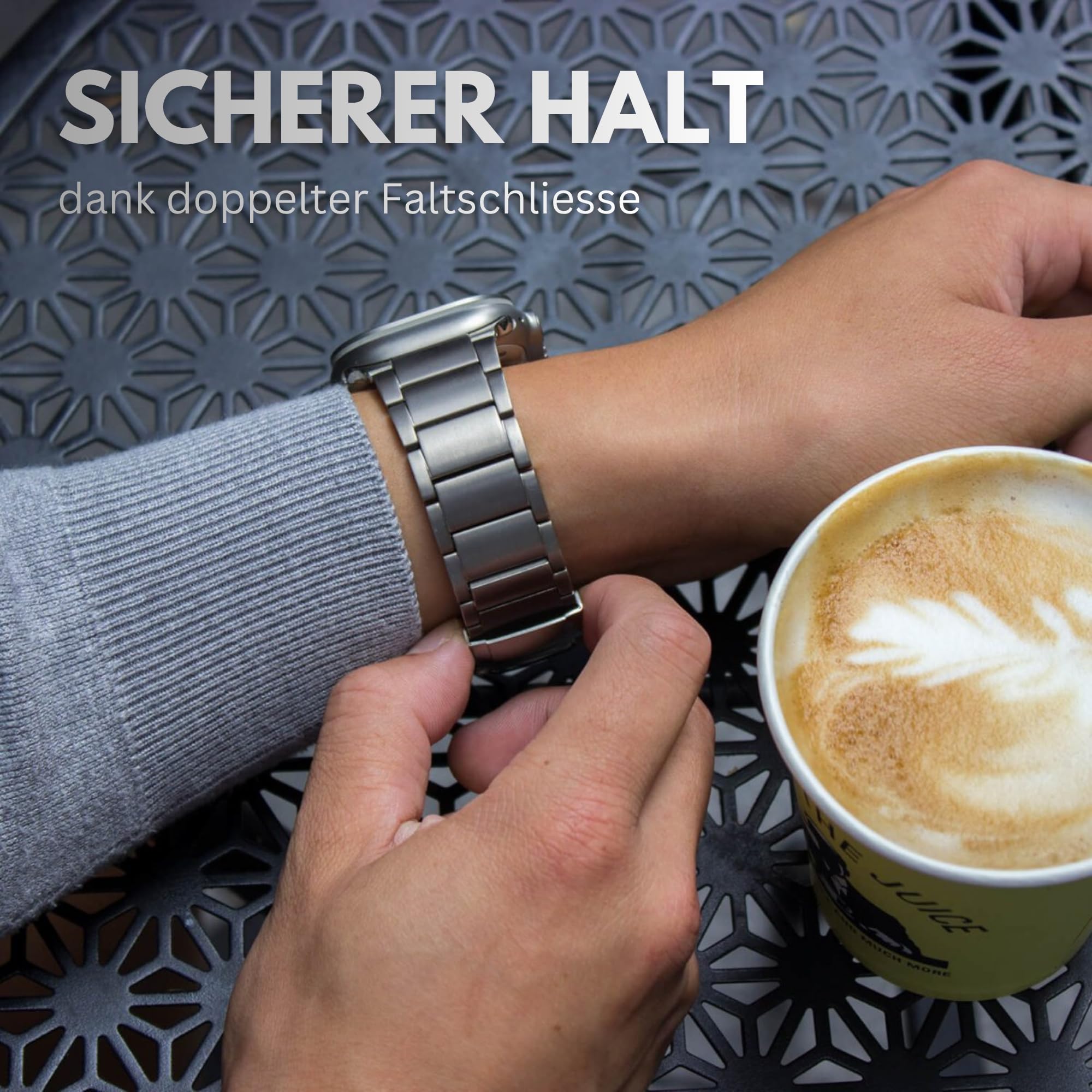 KOENIGSBAND Titan Armband Kompatibel mit Apple Watch Ultra 1/2/3 Armband 49mm – Titanium Ersatzarmband für iWatch Ultra Armband