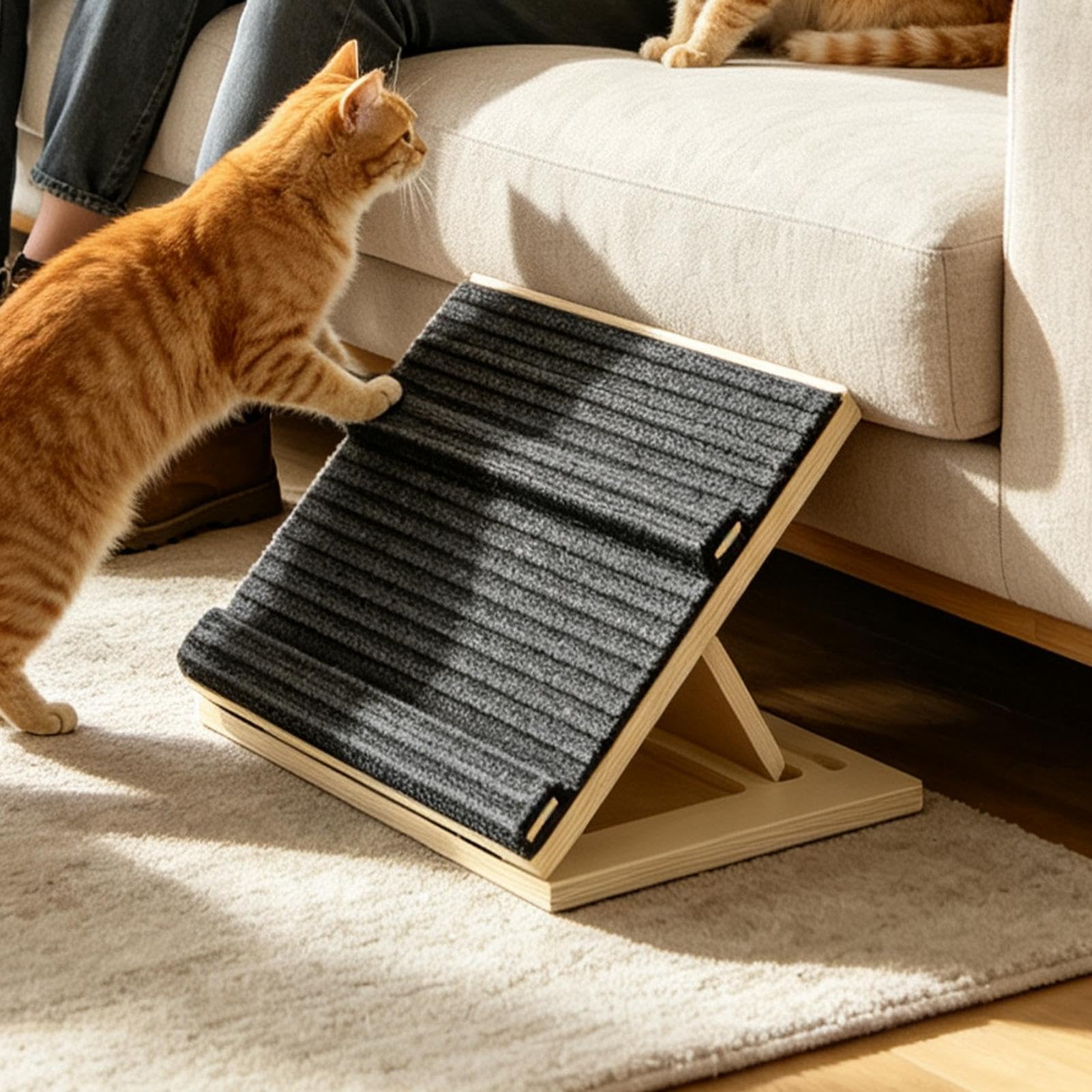 Rampa Per Cani Da Scale Scalini Cuccioli In Legno Regolabili Antiscivolo | Rampa Gatti Anziani per Amanti degli Animali Soggiorno Camera Studio Uso Quotidiano Appartamento