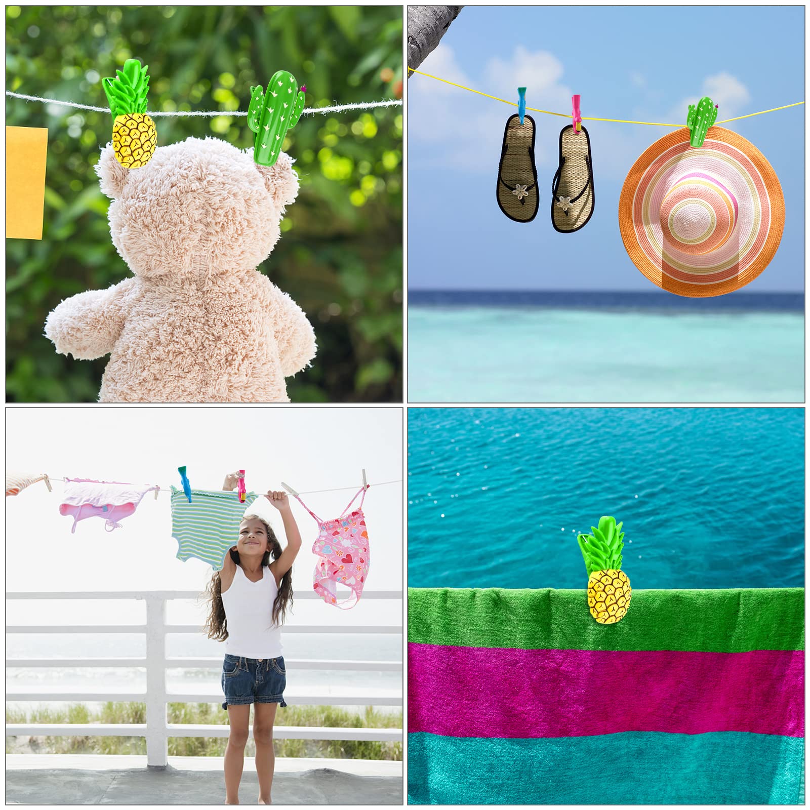 Clip Per Asciugamano Da Spiaggia Plastica Lettino Da Sole Clip - Foto 12