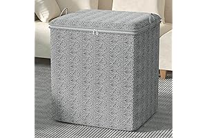 Sturdy & Stylish Moving Quilt Storage Basket: Organize and Store Hassle-Free
