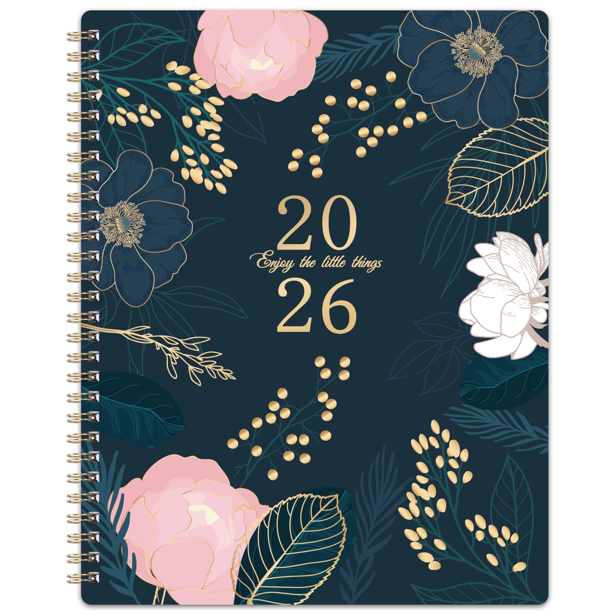 2026 Planner - Planner 2026, January 2026 - December 2026, Weekly & Monthly Spreads, 8'' x 10", 2026 Calendar Planner, Monthly Tabs, Twin-wire Binding, Back Pocket, Holidays