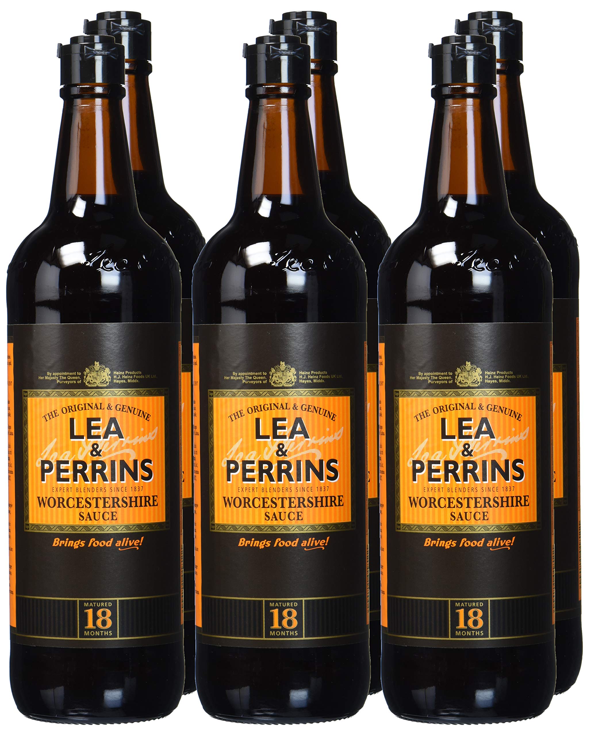 Lea & Perrins Worcestershire Sauce, Glasflasche, 6er Pack (6 x 568 ml)