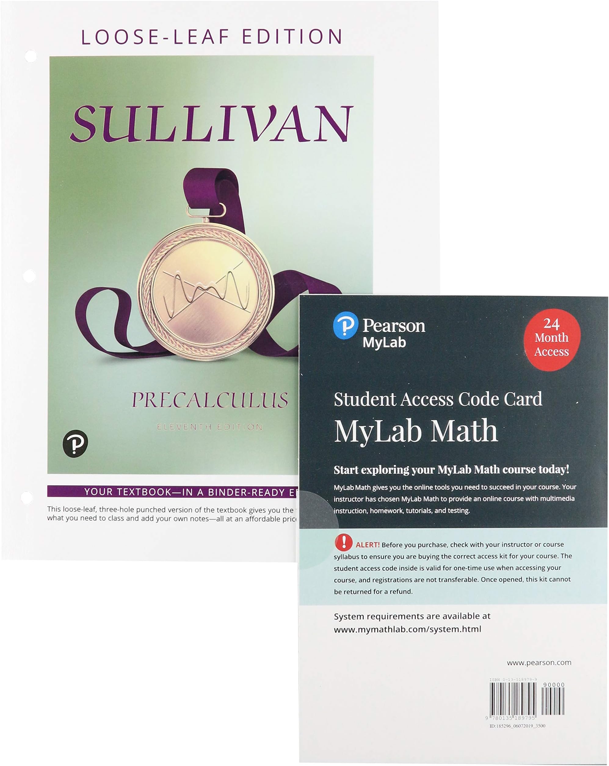 Precalculus, Loose-Leaf Edition Plus NEW MyLab Math -- 24-Month Access Card Package