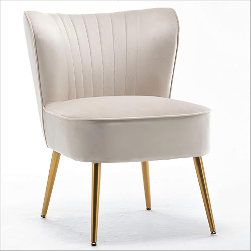 Modern Velvet Accent Chair for Living Room, Bedroom, or Entryway,