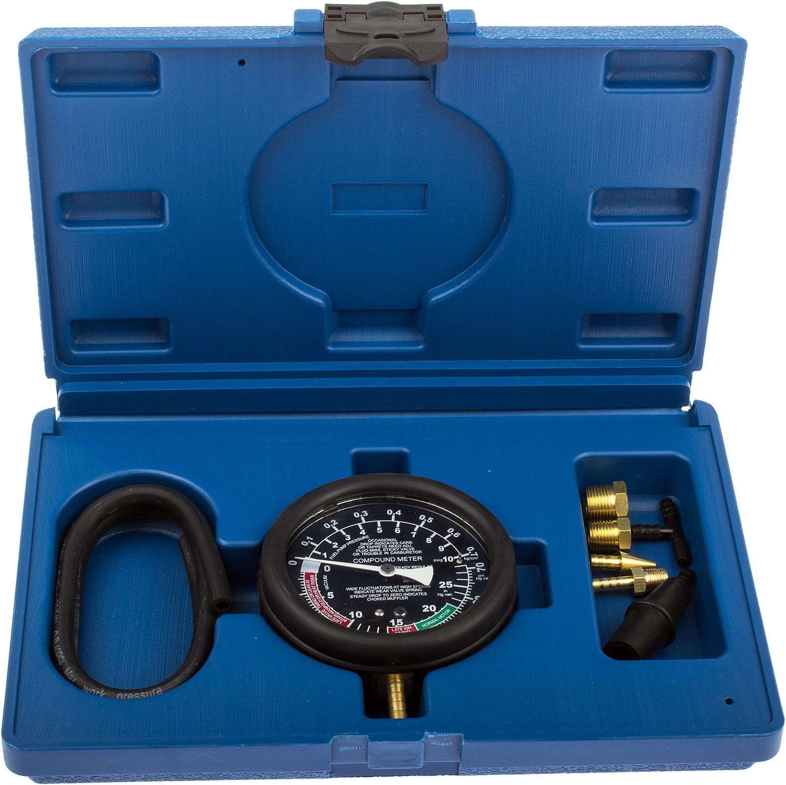 SATRA Tool Fuel Vacuum And Fuel Pump Pressure Tester Gauge Kit Carburetor