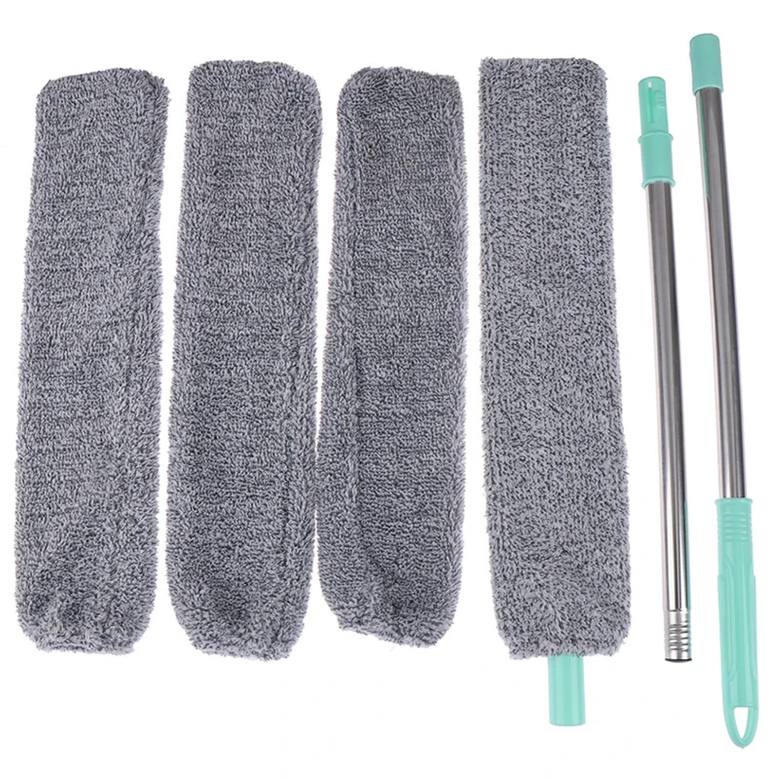 1 Set Bedside Brush Long Handle Mop Household Bed Bottom Gap Clean Hair Sweeping Dusty Magic Microfibre Duster