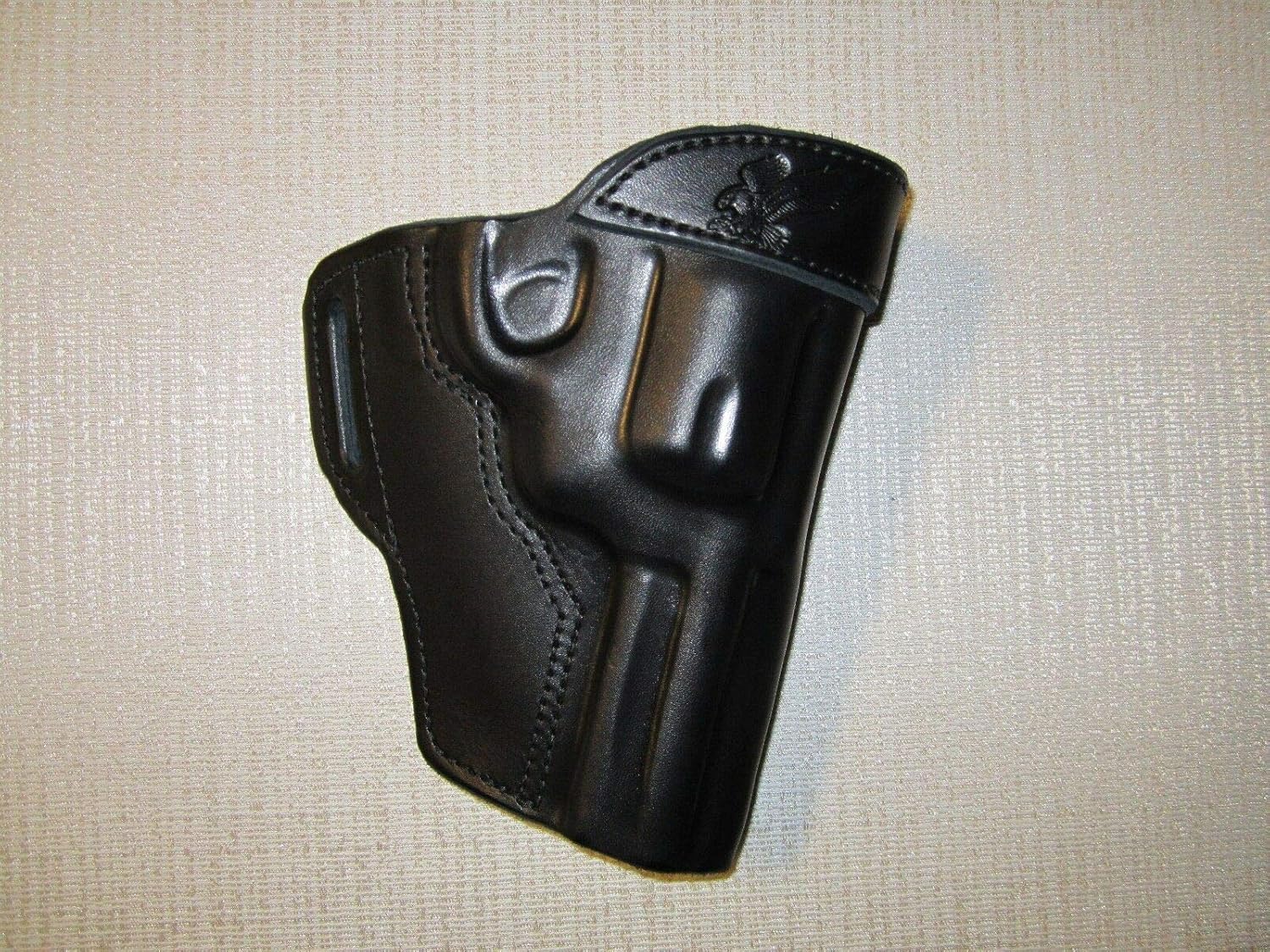 FITS: Ruger GP100 357 Magnum with 4.2" Barrel, Leather owb, Belt Slot Holster