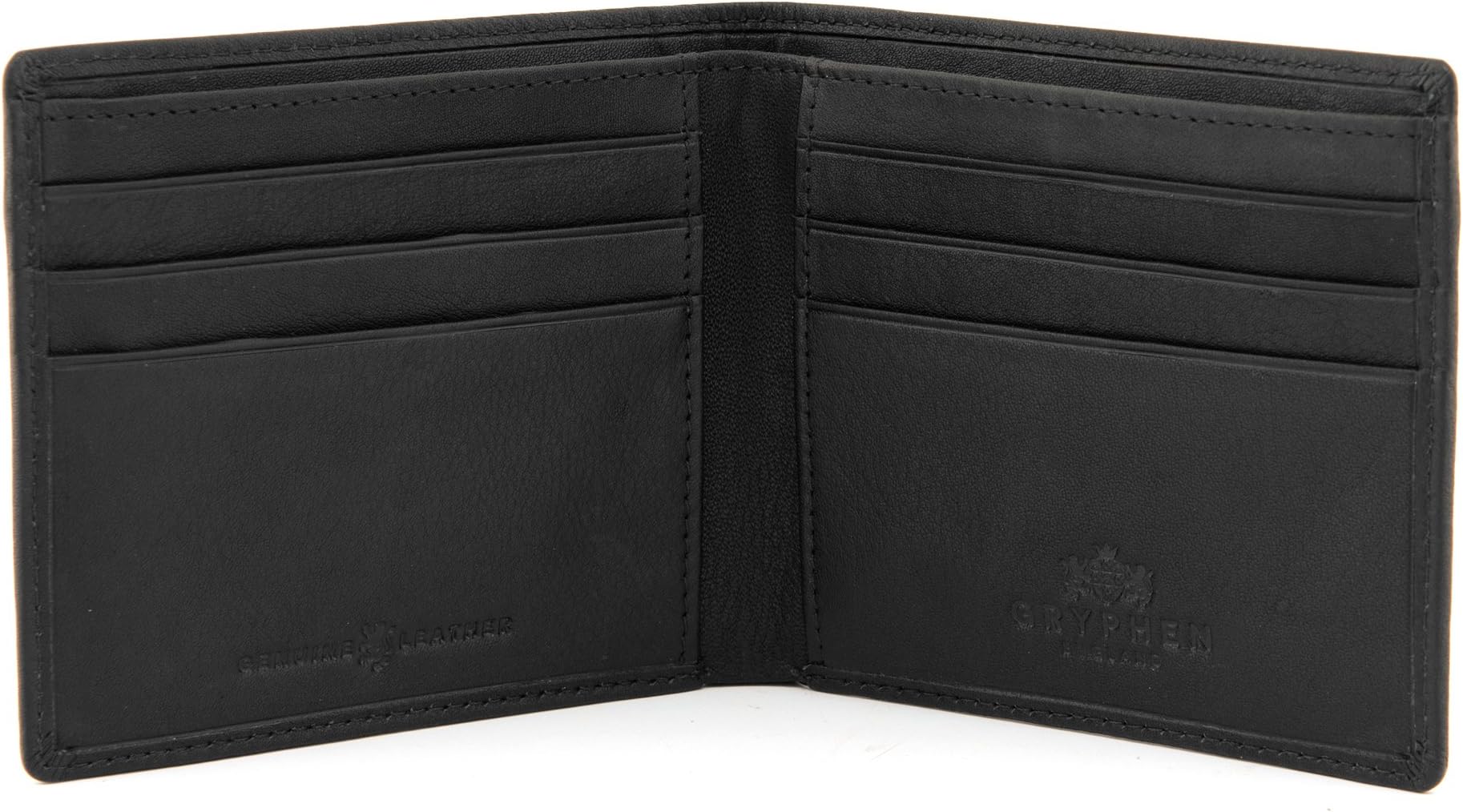 Hoxton Two Fold Leather Wallet by Gryphen with RFID Protection