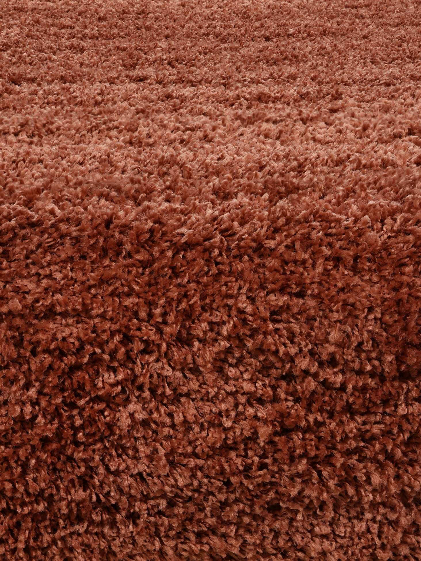 RugVista Aris, Alfombra, Modernas, Ø 150 cm, Redondo, Pelo Lungo, Sala de Estar, Dormitorio, Pasillo, Limpieza en seco, Óxido