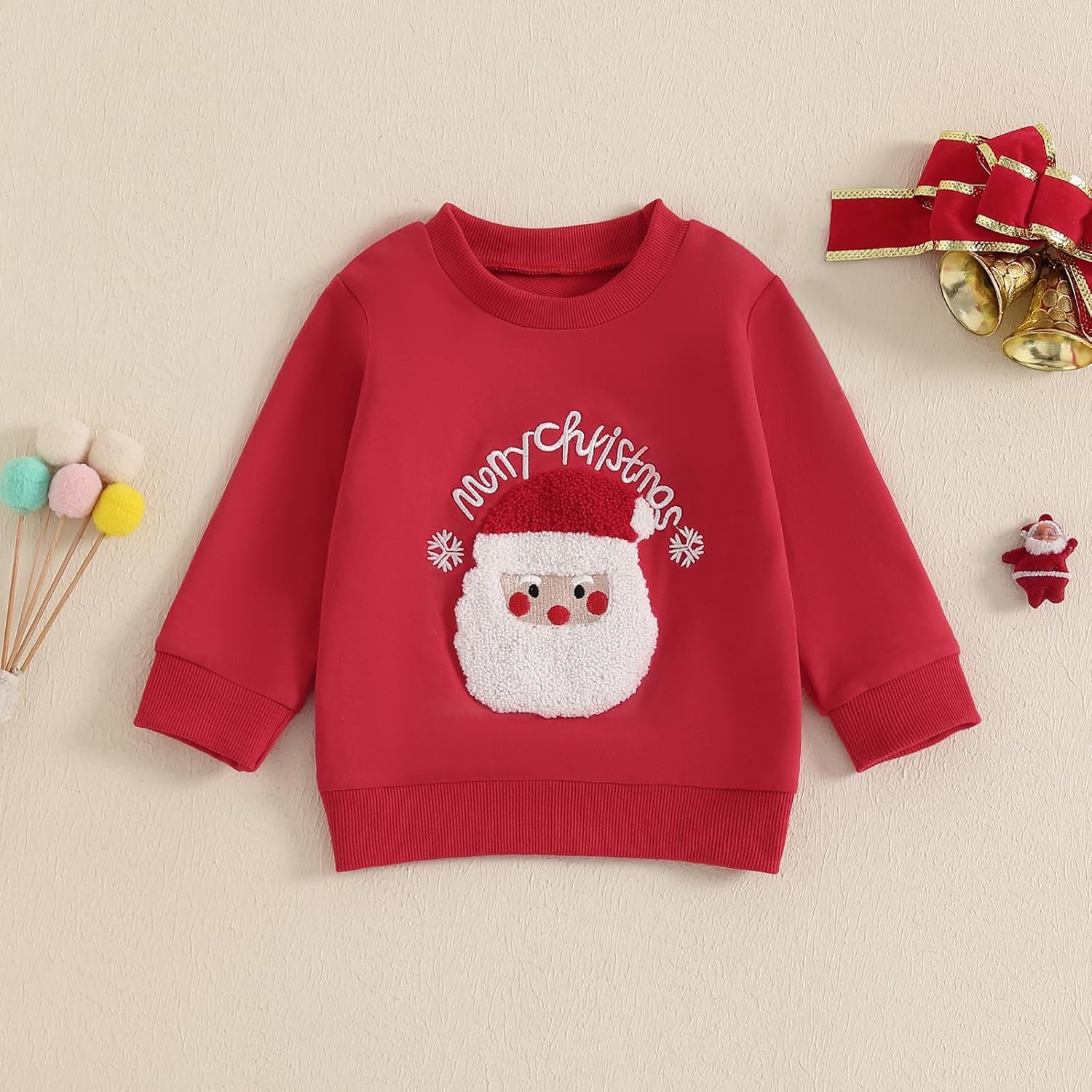MAYUMMPY Toddler Girl Boy Christmas Outfit Baby Crewneck Sweatshirts Sweater Long Sleeve Tops Pullovers Fall Winter Clothes - Image 2